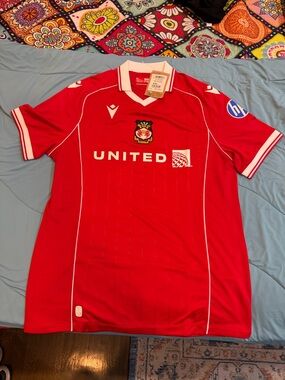 Macron Wrexham AFC 25/26 Authentic Home Shirt - Size XXL - NWT